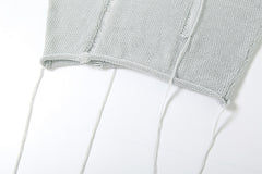 Janelle Long Sleeve Hooded Knit Mini Skirt Set