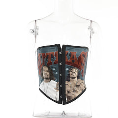 Outkast Cropped Corset Tube Top