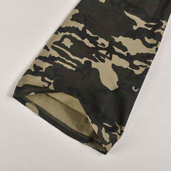 Kasey Camouflage Stretch Denim Belted Pant Set