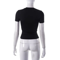 Back To Basics Short Sleeve Cropped T-Shirt - CloudNine Fash Boutique