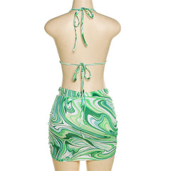 Beach Party 3 PC Bikini Cover Up Skirt Set - CloudNine Fash Boutique