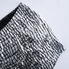 Big Bag Flipper Metallic Faux Crocodile Mini Skirt - CloudNine Fash Boutique