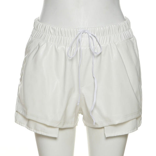 Big Pockets Faux Leather Shorts - CloudNine Fash Boutique