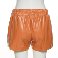 Big Pockets Faux Leather Shorts - CloudNine Fash Boutique