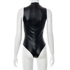 Bound To You Faux Leather Bodysuit - CloudNine Fash Boutique