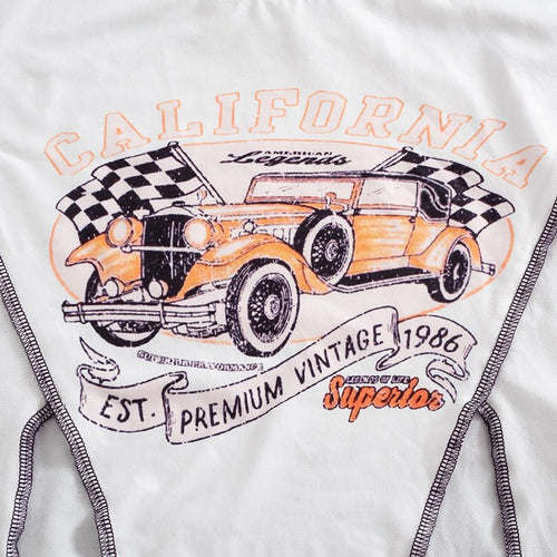 Cali Vintage Graphic Print Cropped T-shirt