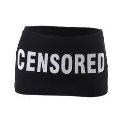 Censored Tube Top / Mini Skirt - CloudNine Fash Boutique