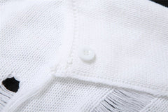 Distressed Crochet Mini Skirt Set - CloudNine Fash Boutique