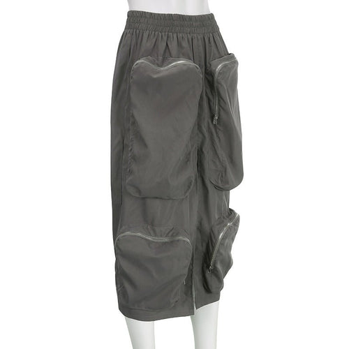 Do You Mind Cargo Midi Skirt - CloudNine Fash Boutique