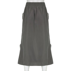 Do You Mind Cargo Midi Skirt - CloudNine Fash Boutique