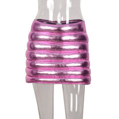 Double Bubble Puffer Mini Skirt - CloudNine Fash Boutique