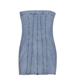 Dyamond Strapless Denim Mini Dress - CloudNine Fash Boutique