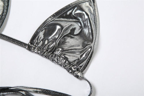 Expensive Tastes Metallic Bikini - CloudNine Fash Boutique