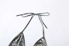 Expensive Tastes Metallic Bikini - CloudNine Fash Boutique