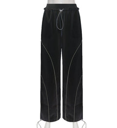 Falling For U Jogger Parachute Pants - CloudNine Fash Boutique