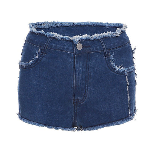 Frayed Away Denim Mini Shorts - CloudNine Fash Boutique