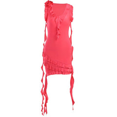 From Paris With Love Ruffle Halter Mini Dress - CloudNine Fash Boutique