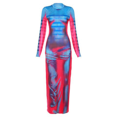 Getting Heated Thermal Body Print Maxi Dress - CloudNine Fash Boutique