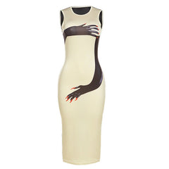 Hands On Me Sleeveless Midi Dress - CloudNine Fash Boutique