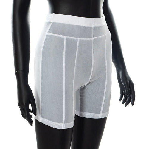 Hot Mesh High Waist Biker Shorts - CloudNine Fash Boutique