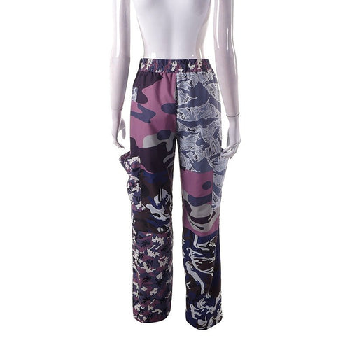 In Her Element Camouflage Print Cargo Pants