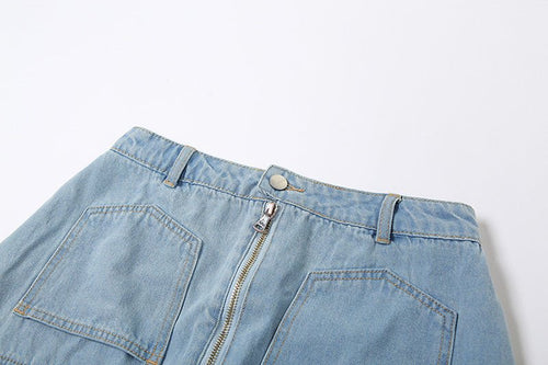 Inside Out Denim Mini Skirt - CloudNine Fash Boutique