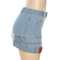 Inside Out Denim Mini Skirt - CloudNine Fash Boutique