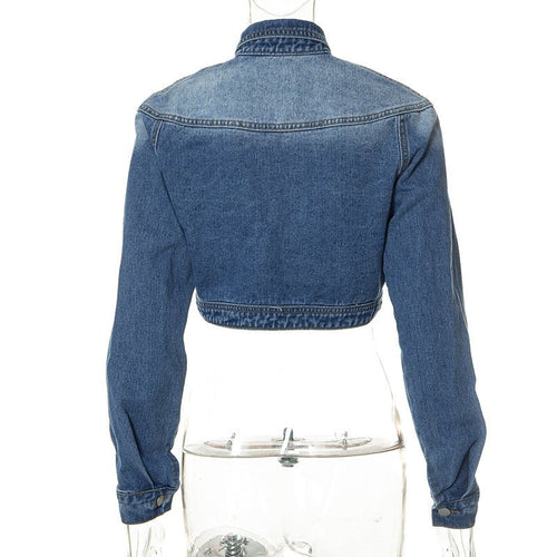 Kiana Cropped Denim Jacket - CloudNine Fash Boutique