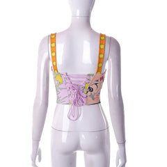 Like A Tattoo Corset Crop Tank - CloudNine Fash Boutique