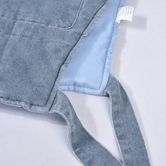 Like No Other Hooded Denim Vest Jacket - CloudNine Fash Boutique