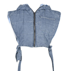 Like No Other Hooded Denim Vest Jacket - CloudNine Fash Boutique