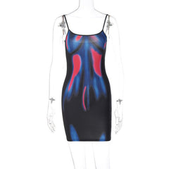 Made You Look Body Print Mini Dress - CloudNine Fash Boutique