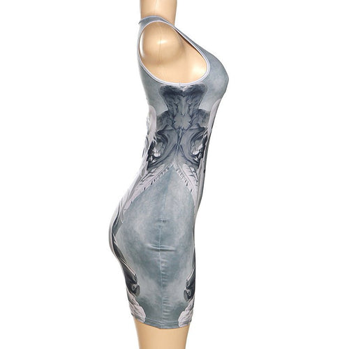 Masterpiece Sleeveless Printed Mini Dress - CloudNine Fash Boutique