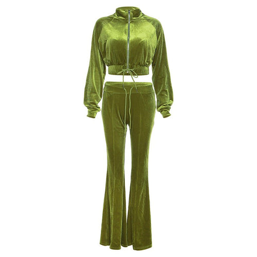 Melanie Velour Tracksuit - CloudNine Fash Boutique