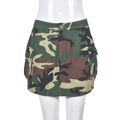 On Command Camouflage Cargo Mini Skirt - CloudNine Fash Boutique
