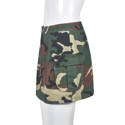 On Command Camouflage Cargo Mini Skirt - CloudNine Fash Boutique