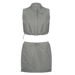 Raise The Bar Utility Skirt Set - CloudNine Fash Boutique