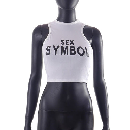 Sex Symbol Ribbed Cropped Tank - CloudNine Fash Boutique