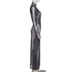 Spotted Me Mesh Maxi Dress - CloudNine Fash Boutique