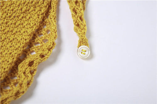 Sun And Sand Crochet Knit Cutout Romper - CloudNine Fash Boutique