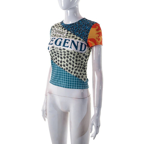Sweet Legend Print Cropped Tee - CloudNine Fash Boutique
