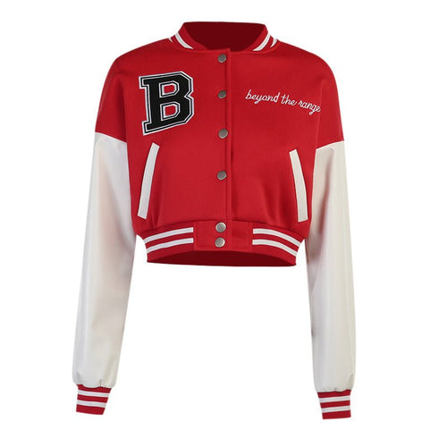 Team Player “B” Varsity Bomber Jacket - CloudNine Fash Boutique