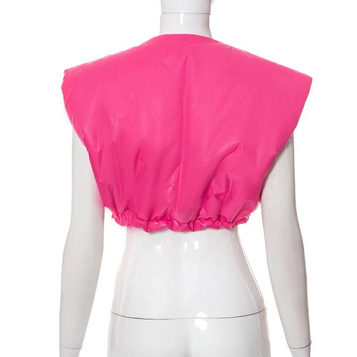 Top Pick Padded Tie Waist Vest Jacket - CloudNine Fash Boutique