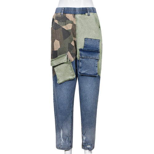 Total Control Camouflage Cargo Denim Joggers - CloudNine Fash Boutique