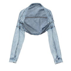 Trinity Open Front Denim Jacket - CloudNine Fash Boutique