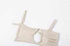 Xenia Cutout Crochet Knit Midi Dress - CloudNine Fash Boutique