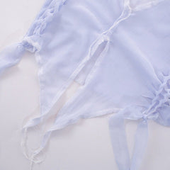 Zariah Cutout Mesh Skirt Set - CloudNine Fash Boutique